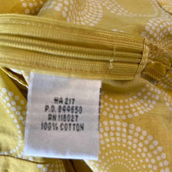 Boden Yellow Geometric Print Ribbon Cropped Tank Top - 4 - Picture 10 of 12